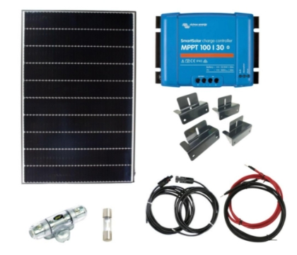 Solcellepakke HYTTE - 410W med Victron MPPT 12V