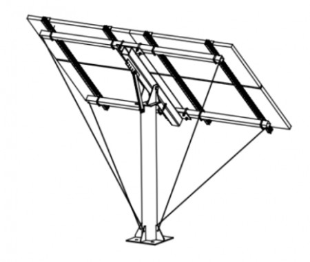 Bakkestativ til solcellepanel 4x415w