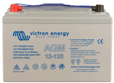 12V/125Ah AGM Super Cycle (M8)